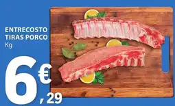 E.Leclerc Entrecosto tiras porco promoção
