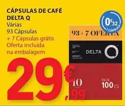 E.Leclerc Cápsulas de café delta q promoção