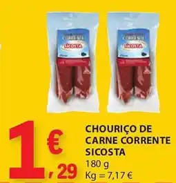 E.Leclerc Chouriço de carne corrente sicosta promoção