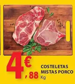 E.Leclerc Costeletas mistas porco promoção