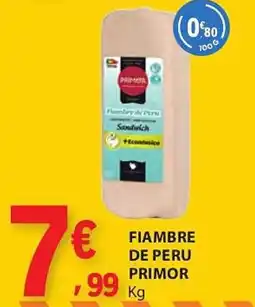 E.Leclerc Fiambre de peru primor promoção
