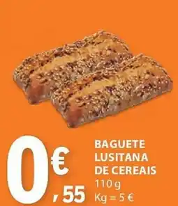 E.Leclerc Baguete lusitana de cereais promoção