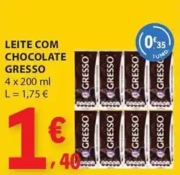 E.Leclerc Leite com chocolate gresso 4 x 200 ml promoção