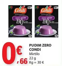 E.Leclerc Pudim zero condi Mirtilo promoção