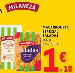 E.Leclerc Macarronete especial saladas milaneza promoção