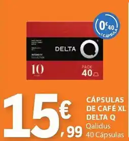 E.Leclerc Cápsulas de café xl delta q promoção