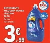E.Leclerc Detergente máquina roupa líquido epsil promoção