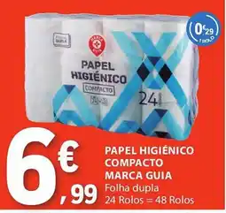 E.Leclerc Papel higiénico compacto marca guia promoção