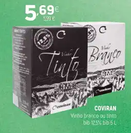 Coviran COVIRAN Vinho branco ou tinto bib 12,5% bib promoção