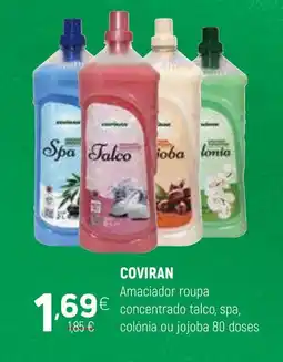Coviran COVIRAN Amaciador roupa concentrado talco, spa, colónia ou jojoba 80 doses promoção