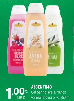 Coviran ALCENTIMO Gel banho aveia, frutos vermelhos ou oliva promoção