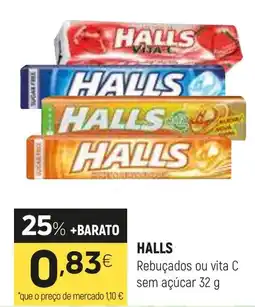 Coviran HALLS Rebuçados ou vita C sem açúcar promoção