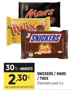Coviran Snickers / mars /twix chocolate promoção
