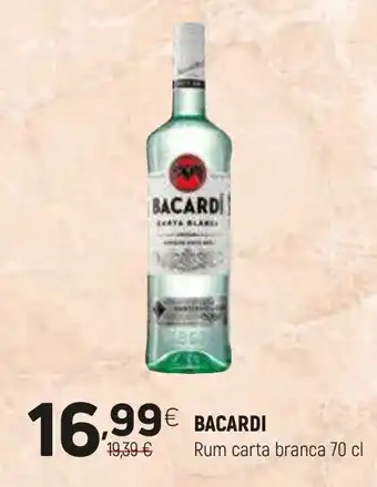 Coviran BACARDI Rum carta branca promoção