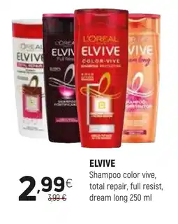 Coviran ELVIVE Shampoo color vive, total repair, full resist, dream long promoção