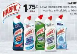 Coviran HARPIC Gel wc desinfectante eucalipto anti-calcário ou lixivia promoção