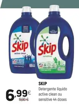 Coviran SKIP Detergente líquido active clean ou sensitive promoção