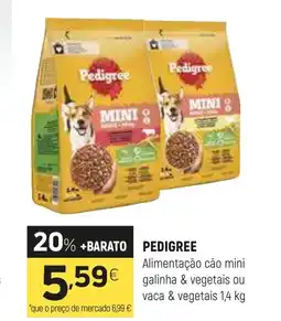 Coviran PEDIGREE Alimentação cão mini galinha & vegetais ou vaca & vegetais promoção