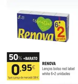 Coviran RENOVA Lenços bolso red label white s promoção