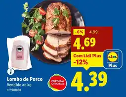 Lidl Lombo de Porco promoção