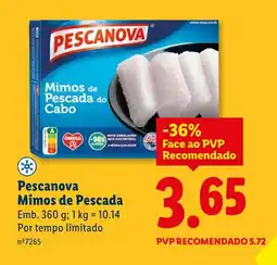 Lidl Pescanova Mimos de Pescada promoção