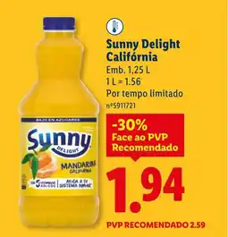 Lidl Sunny Delight Califórnia promoção