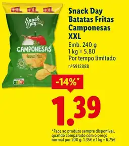 Lidl Snack Day Batatas Fritas Camponesas XXL promoção