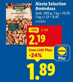 Lidl Alesto Selection Amêndoas promoção