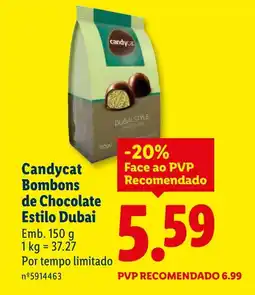 Lidl Candycat Bombons de Chocolate Estilo Dubai promoção
