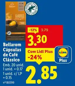 Lidl Bellarom Cápsulas de Café Clássico promoção