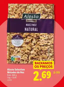 Lidl Alesto Selection Metades de Noz promoção