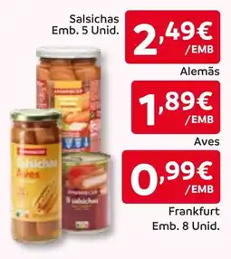 Amanhecer Salsichas Alemãs promoção