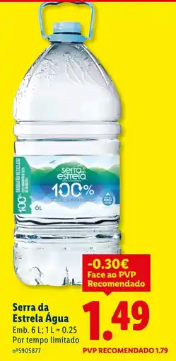 Lidl Serra da Estrela Água promoção