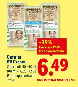 Lidl Garnier BB Cream promoção