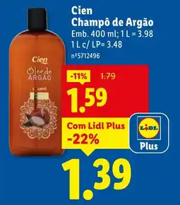 Lidl Cien Champo de Argão promoção