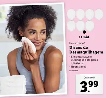 Lidl Livarno Home Discos de Desmaquilhagem 7 Unid. promoção