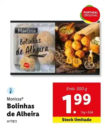 Lidl Monissa Bolinhas de Alheira 300g promoção