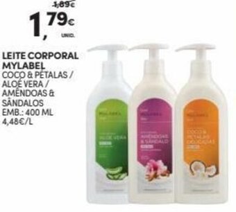 Continente Leite Corporal Mylabel 400ml promoção
