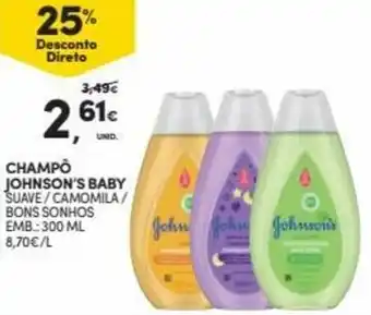 Continente Champô Johnson's Baby 300ml promoção