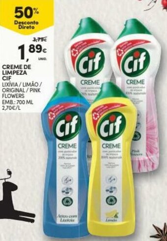 Continente Creme de Limpeza CIF 700ml promoção