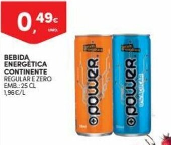Continente Bebida Energética Continente 25cl promoção