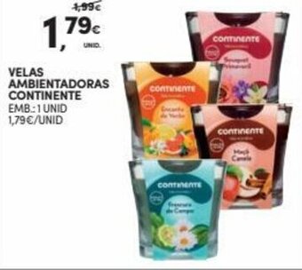 Continente Velas Ambientadoras Continente 1 Unid promoção