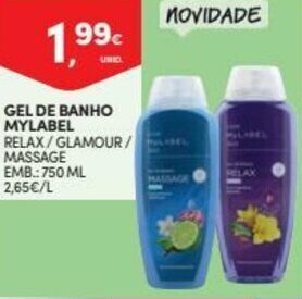 Continente Gel de Banho Mylabel 750ml promoção