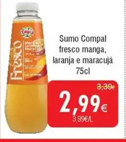 Froiz Sumo Compal fresco manga, laranja e maracujá promoção