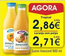 Froiz Sumo Innocent Laranja sem polpa promoção