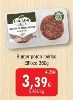 Froiz Burger porco ibérico ElPozo promoção