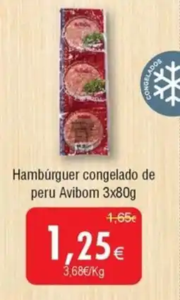 Froiz Hambúrguer congelado de peru Avibom promoção