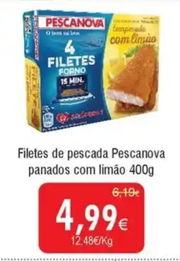Froiz Filetes de pescada Pescanova panados com limão promoção