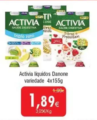 Froiz Activia líquidos Danone variedade promoção