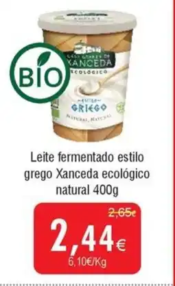 Froiz Leite fermentado estilo grego Xanceda ecológico natural promoção